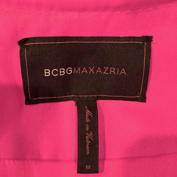 BCBGMAXAZRIA Raspberry Pink Belted Trench Coat – Size M - Picture 10 of 12